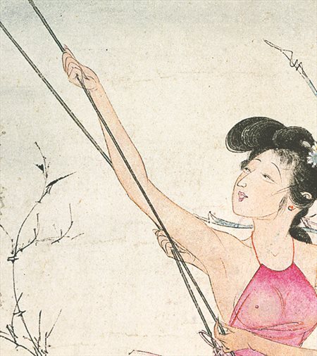 卧龙-胡也佛的仕女画和最知名的金瓶梅秘戏图